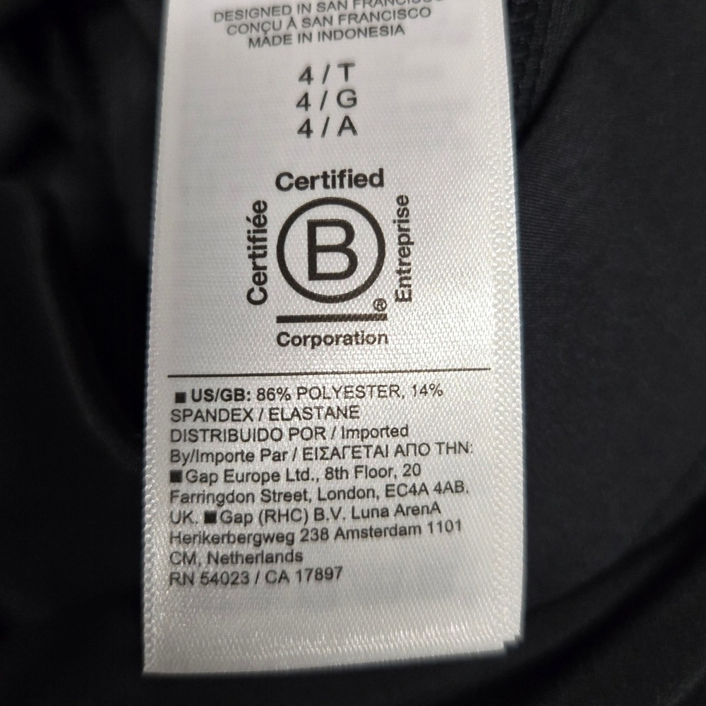 Athleta Brooklyn Ankle Pants Stretch Travel Work Slits Black Women's Size 4 Tall - Picture 4 of 12